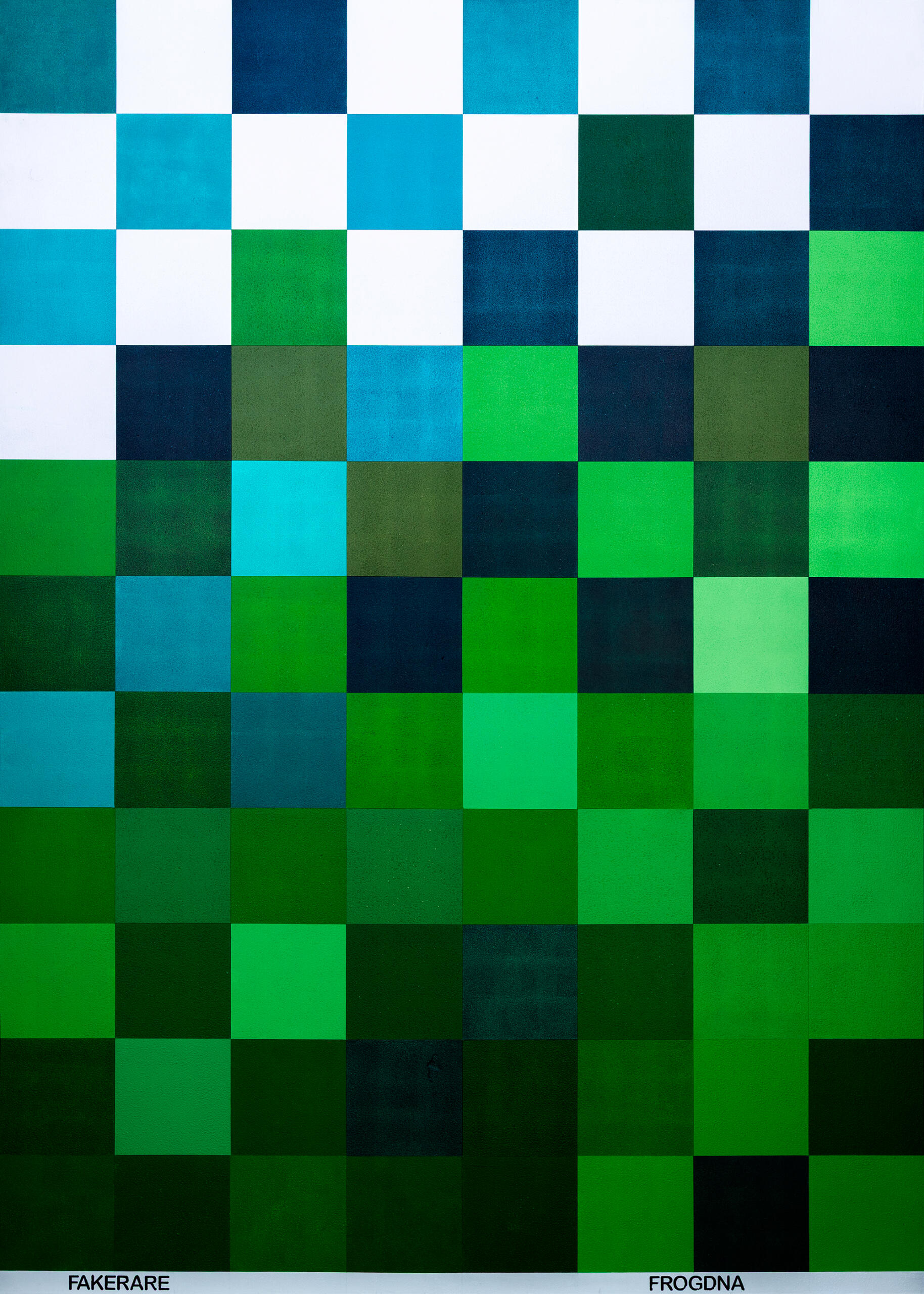 FROGDNA by MintFace — 88-pixel hand-painted FakeRare master work, 1.65m tall